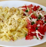 Жареный картофель с овощами